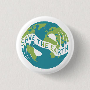 Save The Earth 3 Cm Round Badge