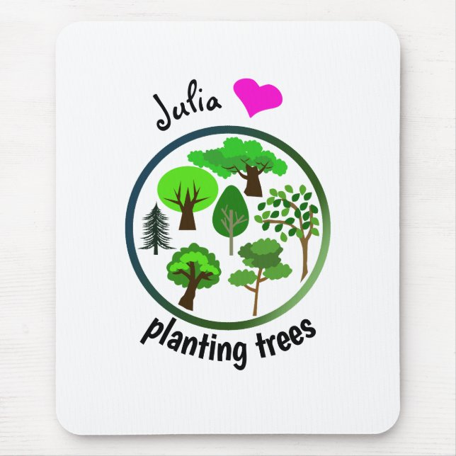 Save The Earth by Planting Trees Mouse Pad (Front)