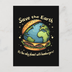 Save The Earth – It’s The Only Planet With Hamburg Holiday Postcard