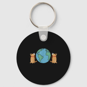 Save The Earth, Its The Only Planet That Has Dogs  Key Ring