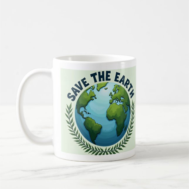 Save the Earth mug (Left)