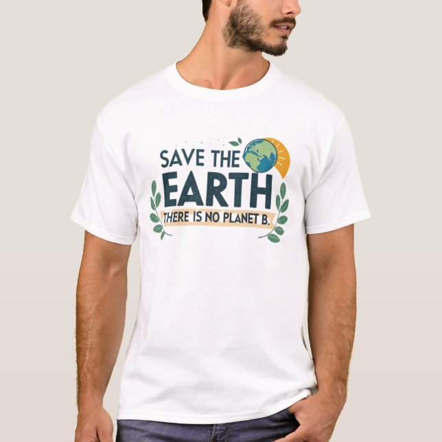 Save the Earth – There is No Planet B T-Shirt (Front)