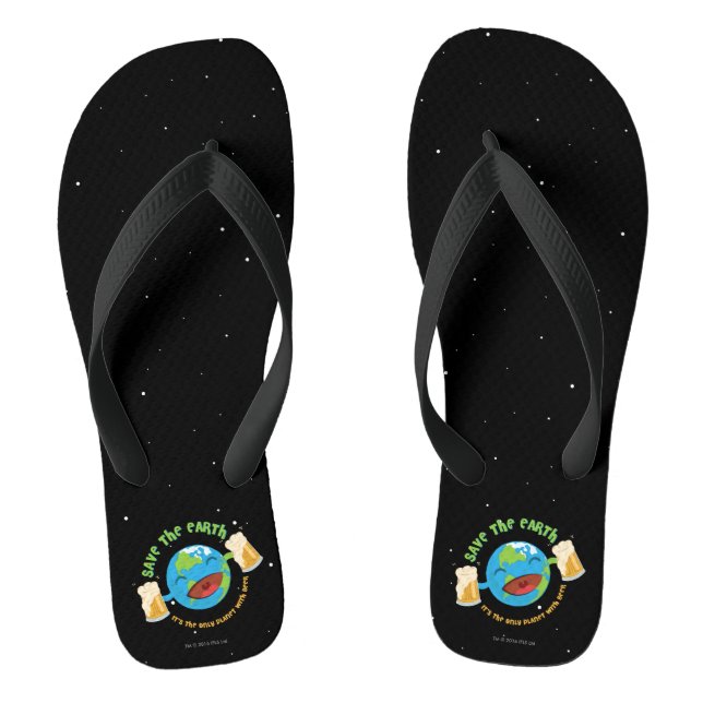 Save The Earth Thongs (Footbed)