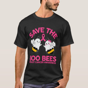Save The Ees Boo Bees Breast Cancer Halloween Wome T-Shirt