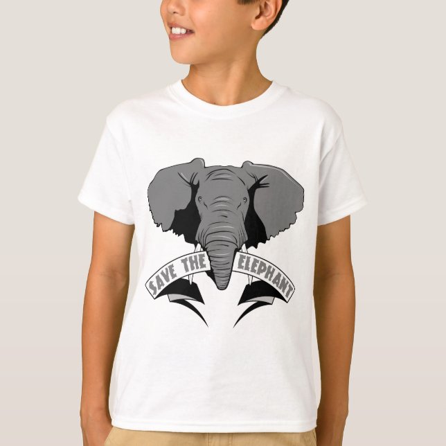 Save The Elephant T-Shirt (Front)