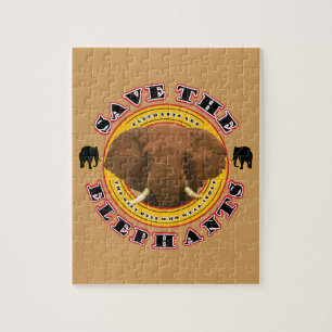Save the Elephants Jigsaw Puzzle
