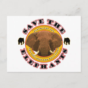 Save the Elephants Postcard