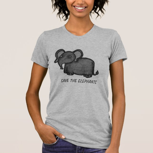 Save the Elephants shirt (Front)