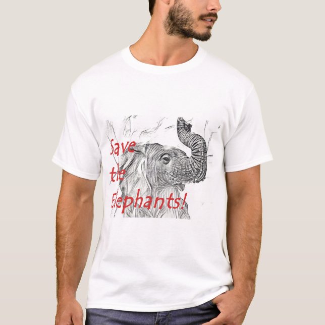 Save the Elephants! T-Shirt (Front)