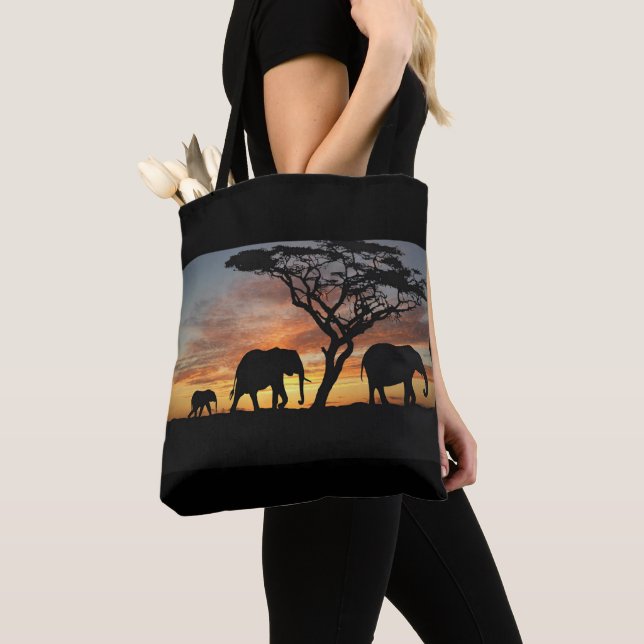 Save the Elephants Tote Bag (Close Up)