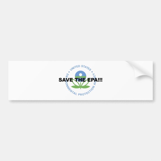 Save the EPA Bumper Sticker (Front)