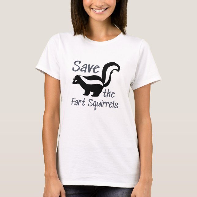 Save The Fart Squirrels T-Shirt (Front)