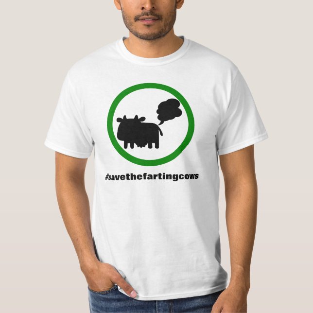 Save the Farting Cows T-Shirt (Front)