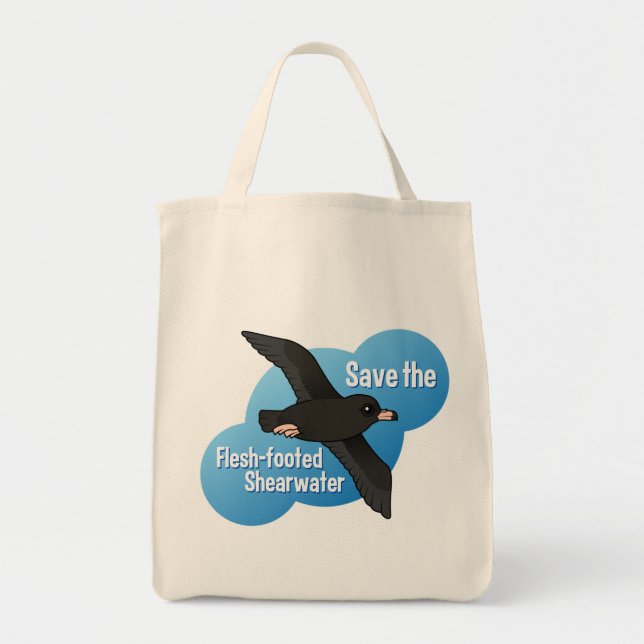 Save the Flesh-footed Shearwater Tote Bag (Front)