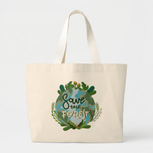 Save the Forest Large Tote Bag