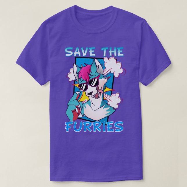 Save the Furries I Fandom  Cosplay 3 T-Shirt (Design Front)