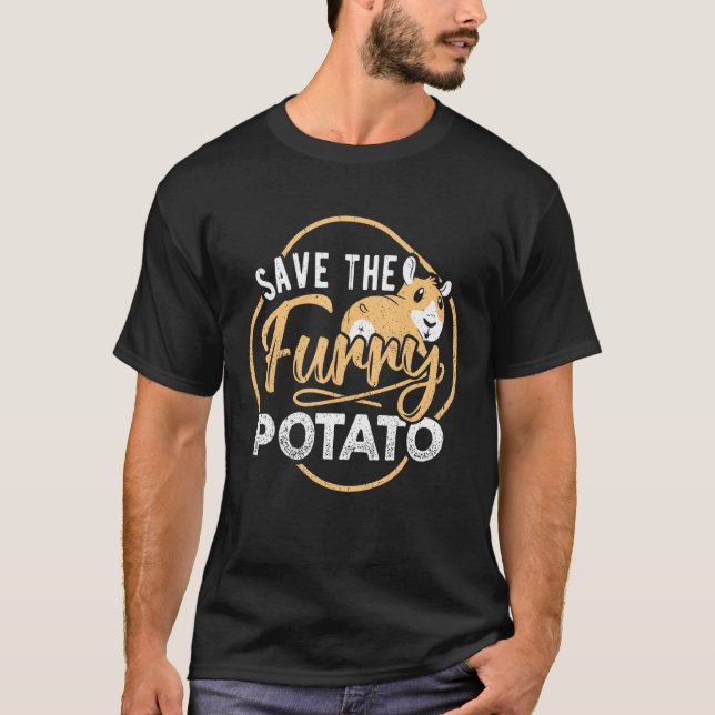 Save The Furry Potato - Aperea Wheek Hamster T-Shirt (Front)