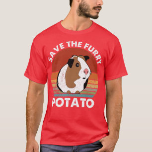 Save The Furry Potato Funny Guinea Pig 137 T-Shirt