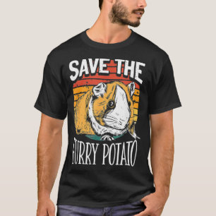 Save The Furry Potato Funny Guinea Pig _2 T-Shirt