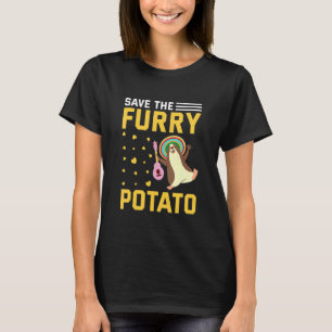 Save The Furry Potato Funny Guinea Pig T-Shirt