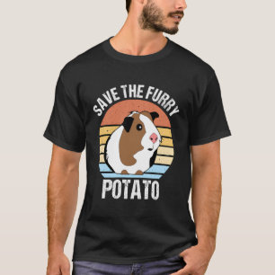 Save The Furry Potato Funny Guinea Pig T-Shirt