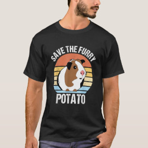Save The Furry Potato Funny Guinea Pig T-Shirt