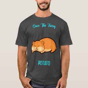 Save The Furry Potato Guinea Pig Funny Humour Quot T-Shirt