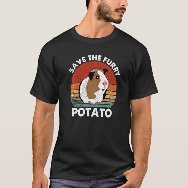 Save The Furry Potato   Guinea Pig   T-Shirt (Front)