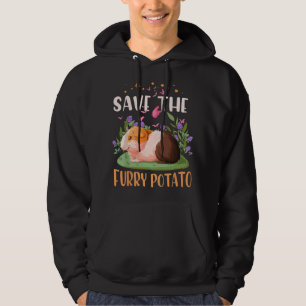 Save The Furry Potato Wheek Cavy Lover Guinea Pig Hoodie