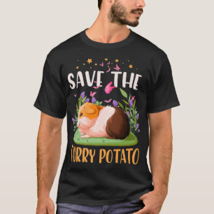 Save The Furry Potato Wheek Cavy Lover Guinea Pig T-Shirt