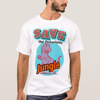 Save The Futuristic Jungle Beneath Blue Horizons T-Shirt