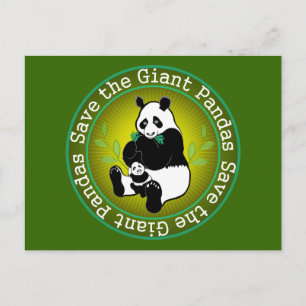 Save the Giant Pandas Postcard