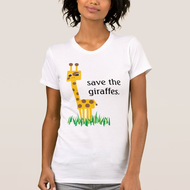 save the giraffes T-Shirt (Front)