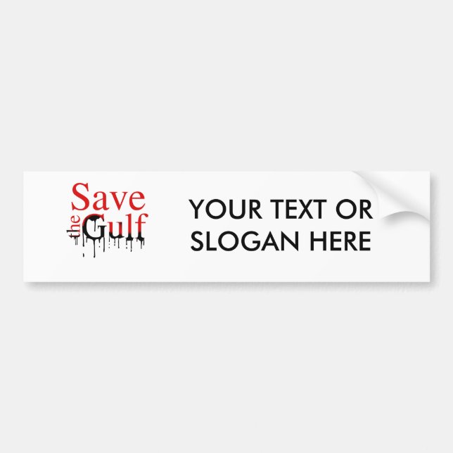 SAVE THE GULF BUMPER STICKER (Front)