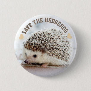 Save The Hedgehog 6 Cm Round Badge