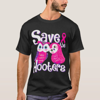 Save the Hooters Breast Cancer Awareness Women T-Shirt