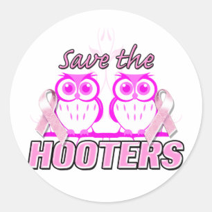 Save The Hooters.png Classic Round Sticker
