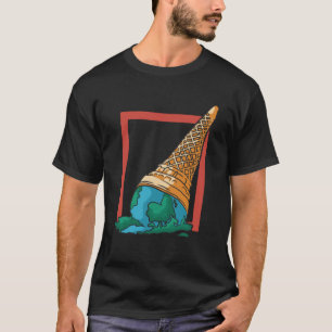 Save The Ice Cream Save Planet Flavor Ice Cream T-Shirt