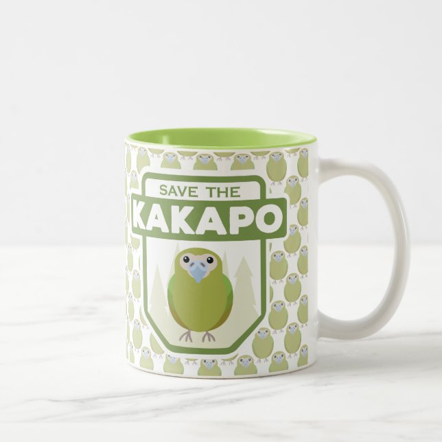 Save The Kakapo Parrot Mug (Right)