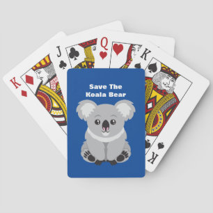 Save The Koala Bear Playing Cards