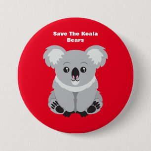 Save the Koala Bears 7.5 Cm Round Badge