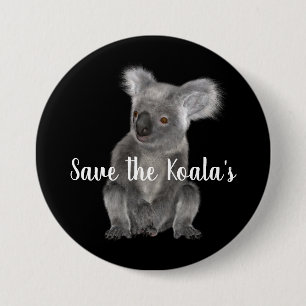 Save the Koala's 7.5 Cm Round Badge