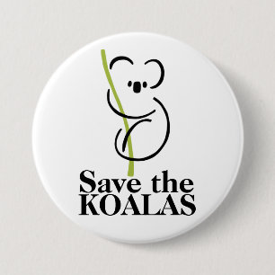 Save the Koalas Button