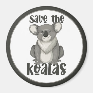 Save the Koalas Magnet