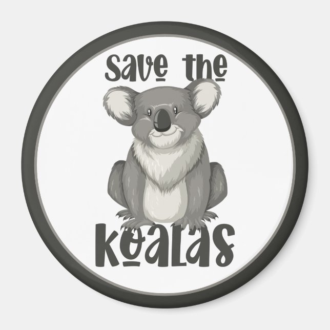 Save the Koalas Magnet (Front)