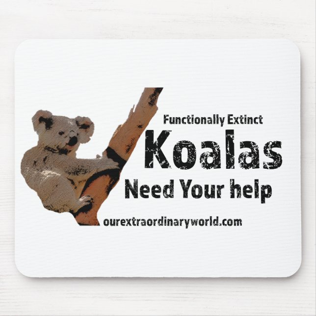 Save The Koalas Mouse Pad (Front)