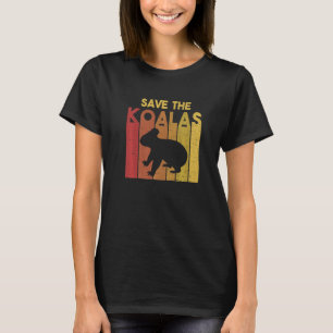 Save the Koalas Retro Koala Koala Bear Australia R T-Shirt
