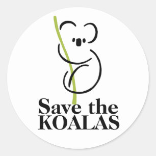Save the Koalas Sticker