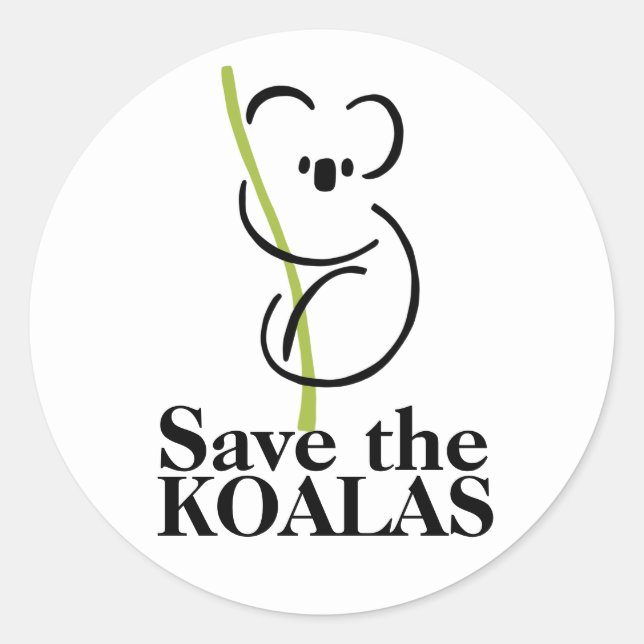 Save the Koalas Sticker (Front)
