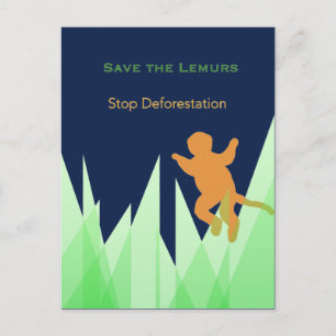 Save the Lemurs Postcard